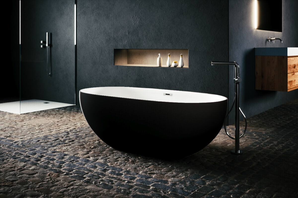 Luxus-Badewanne Installation
