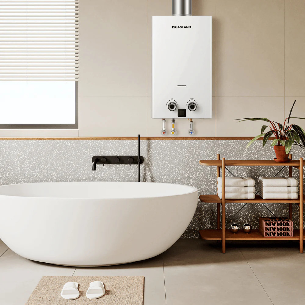 Gas-Durchlauferhitzer Installation